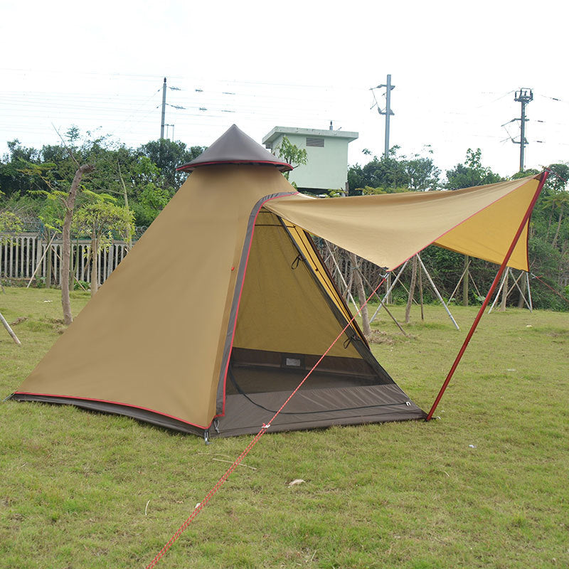 Factory direct Indian tent outdoor wind type camping tent awning camping tower new account - EDC Italia