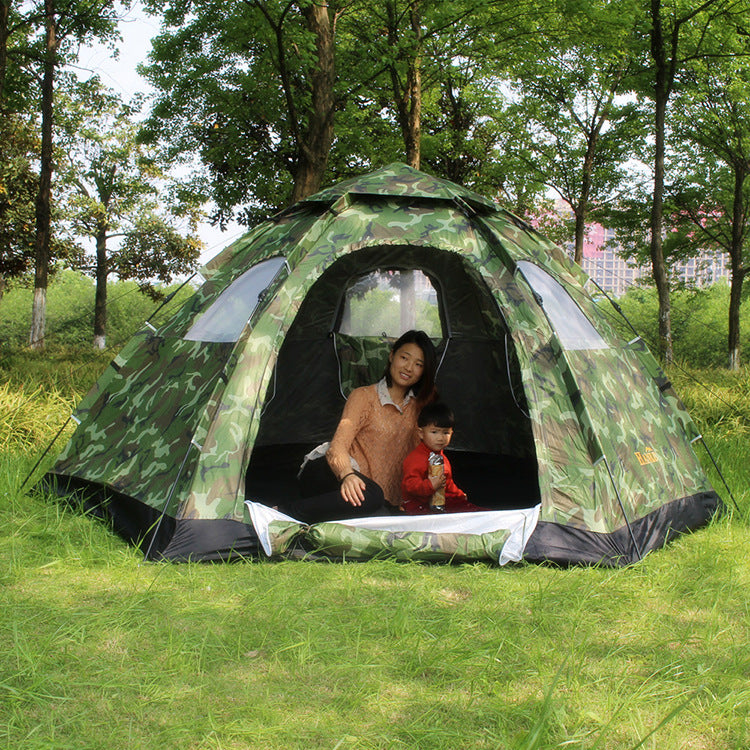 Automatic tent outdoor, 6-8 people, many people, single layer, multi people tent camping, camping trip, factory direct sales - EDC Italia