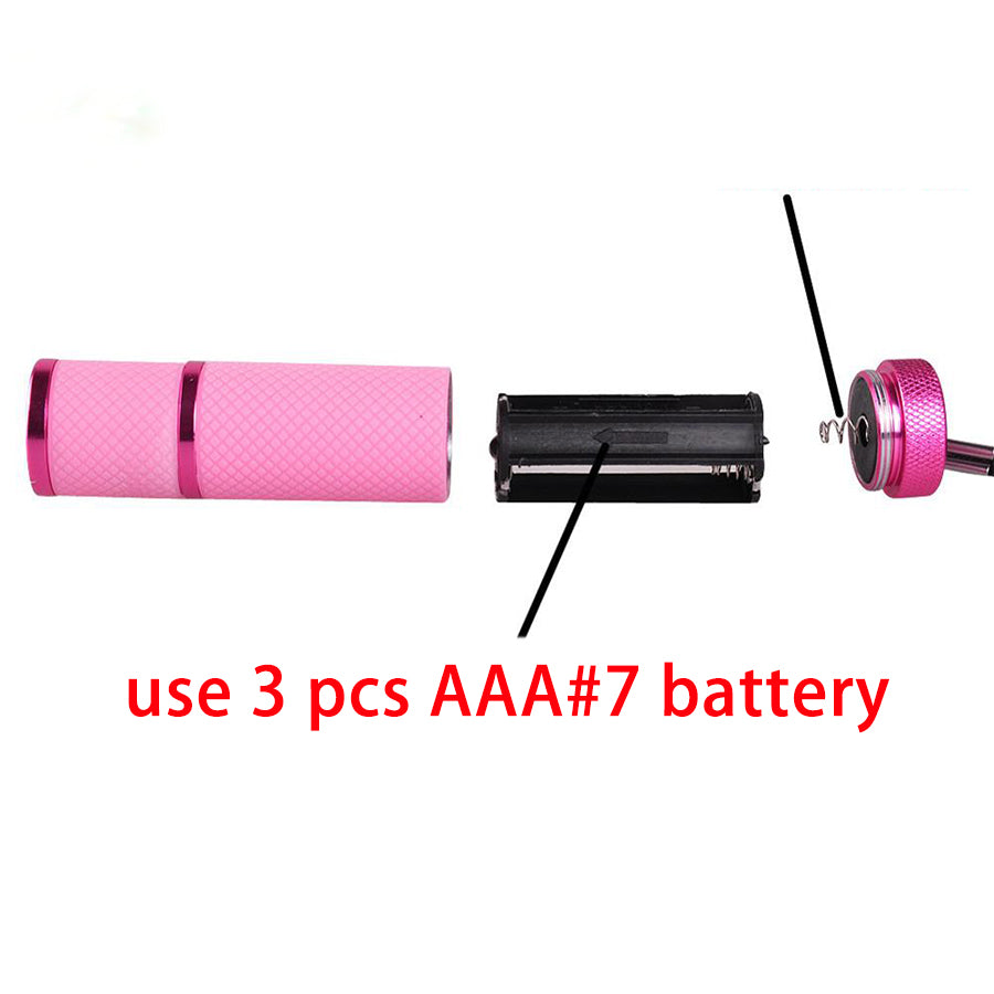 LED luminous purple flashlight
