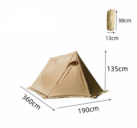 Lightweight Shelter With Snow Skirt Cold Protection In Winter Wild Camping Pyramid Tent - EDC Italia