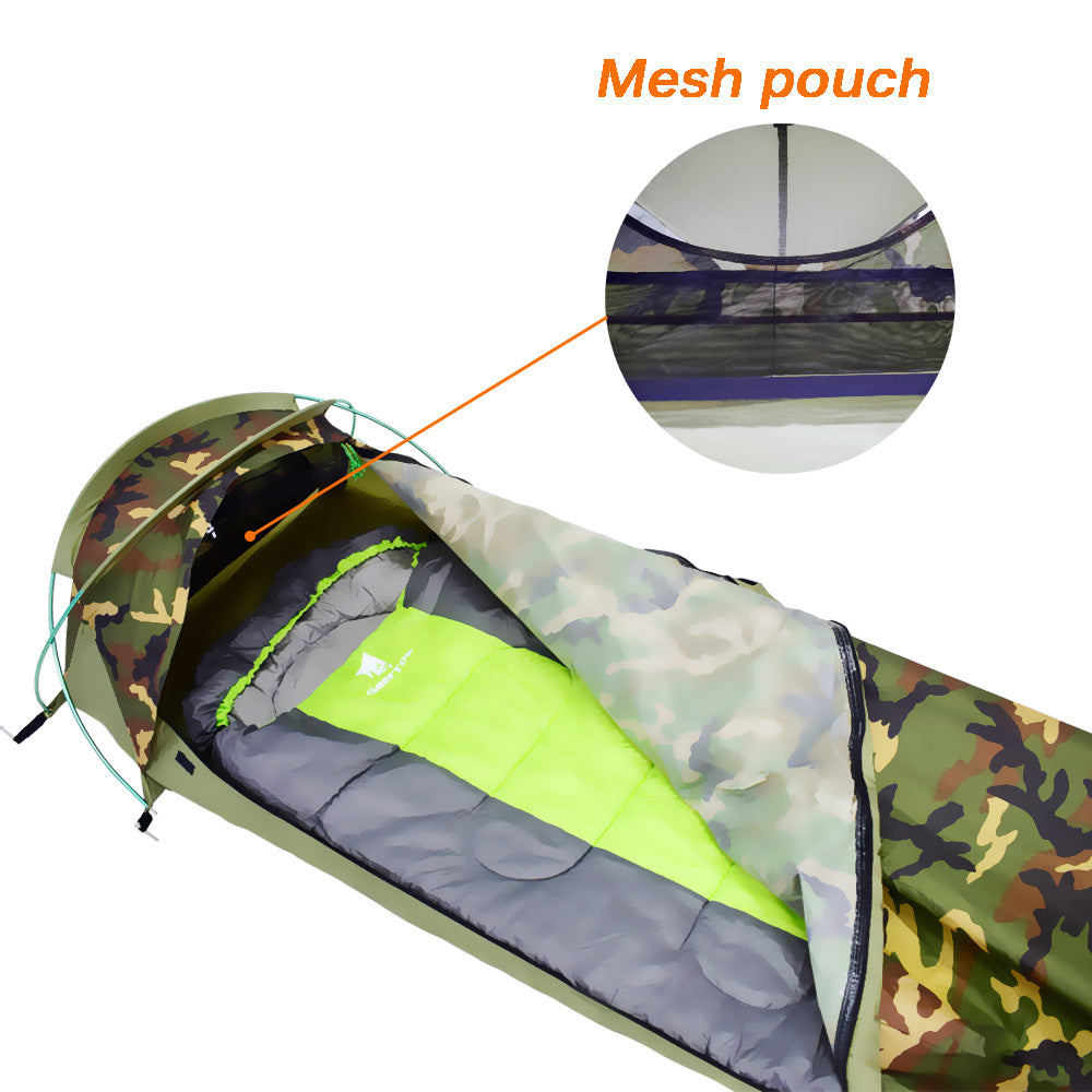Easy To Build Lightweight And Windproof Bivy Tent With Waterproof Coating - EDC Italia