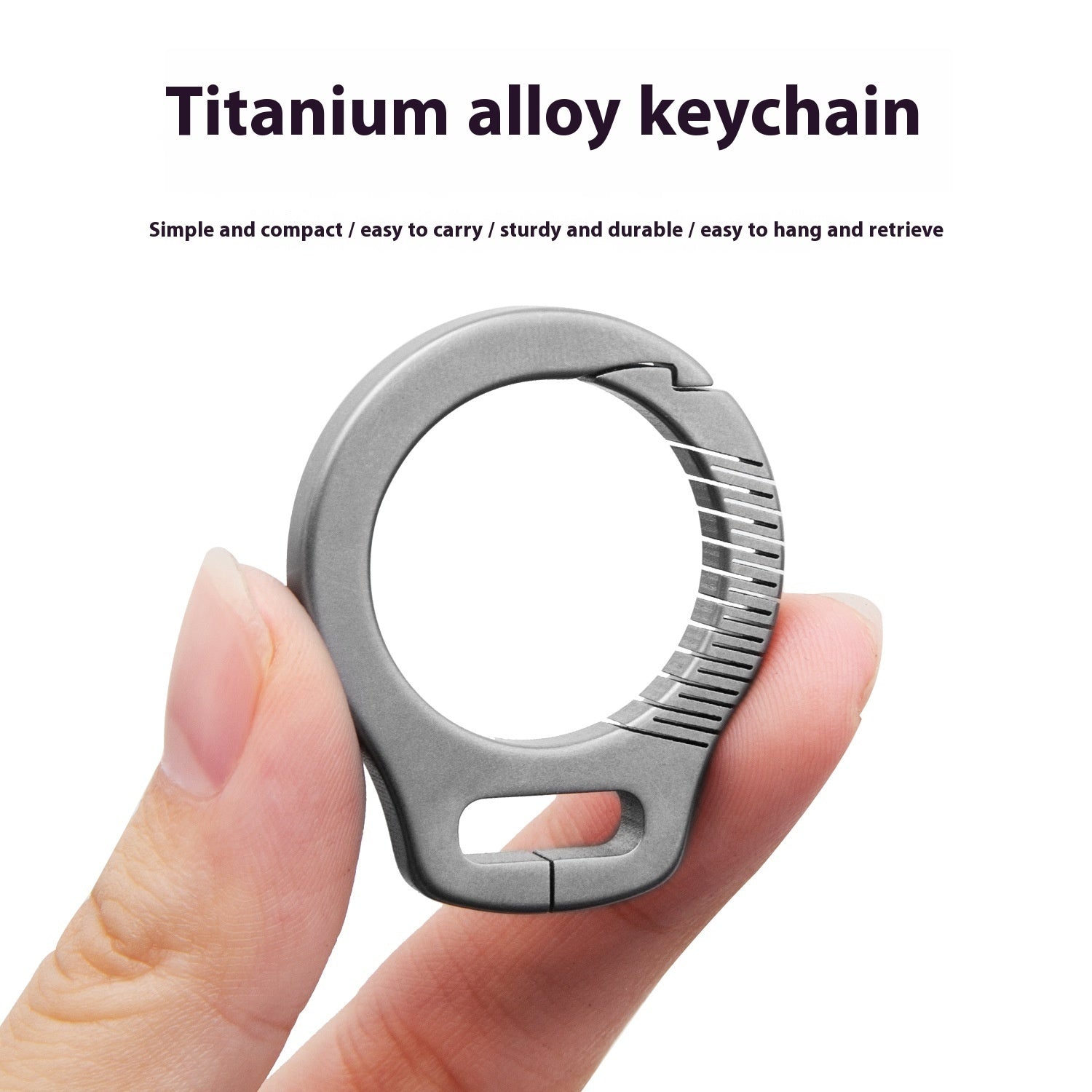 Titanium Alloy Keychain Car EDC Gadget