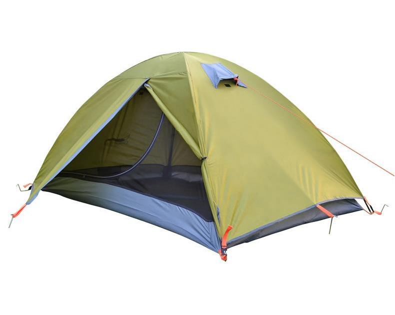 Lightweight Camping Tent Double Layer Fiberglass 2 Person Waterproof Portable Travel Tent - EDC Italia