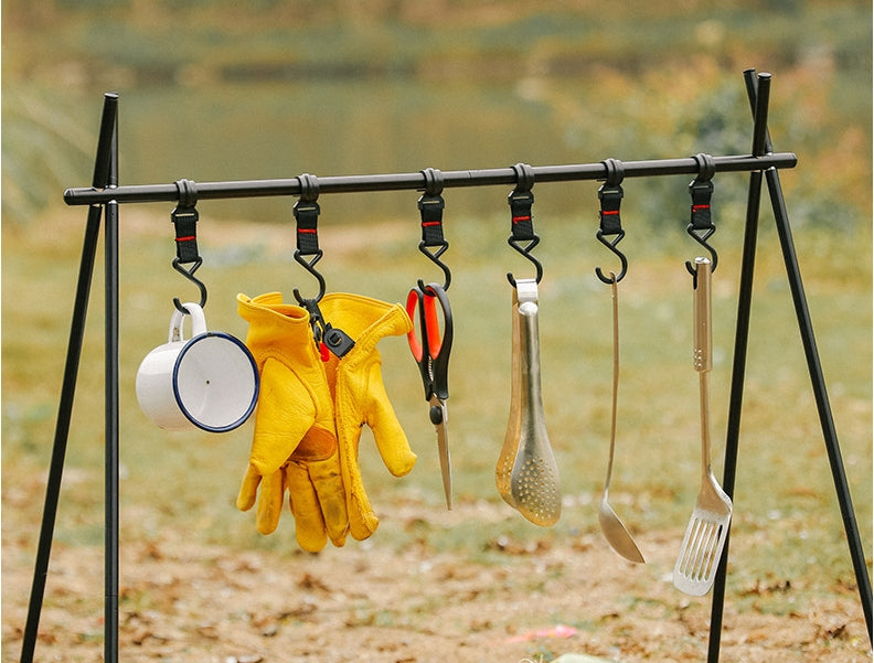Outdoor Camping Aluminum Alloy Large Foldable Portable Clothes Drying Rack For Camping Travel Triangle - EDC Italia
