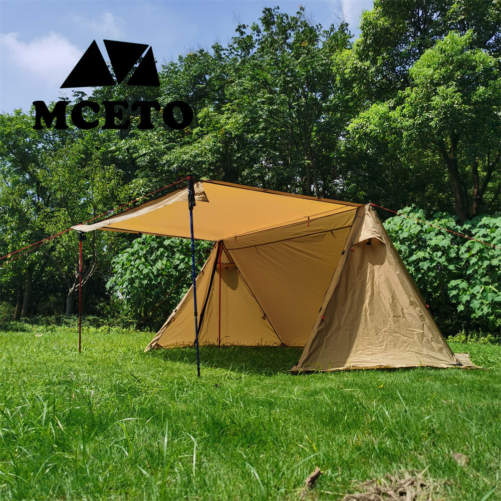 Lightweight Shelter With Snow Skirt Cold Protection In Winter Wild Camping Pyramid Tent - EDC Italia