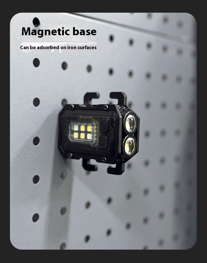 Portable Tactical Lighting Mini Warning Flashlight Outdoor Backpack Mount