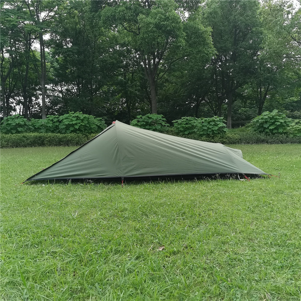 Single Person Outdoor Light Aluminum Pole Tent Layer Anti Rainstorm Camping Supplies - EDC Italia