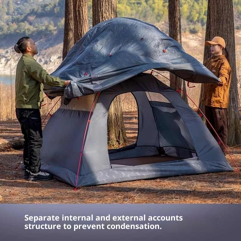 Professional Camping Tent With Ultra-light Aluminum Poles For Outdoor Storm Protection - EDC Italia