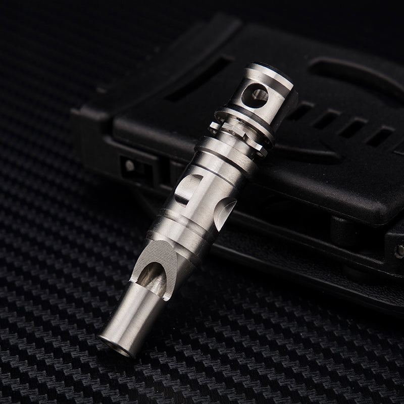 Titanium Alloy High Pitched Survival Whistle Decibel Explosion Anti Wolf