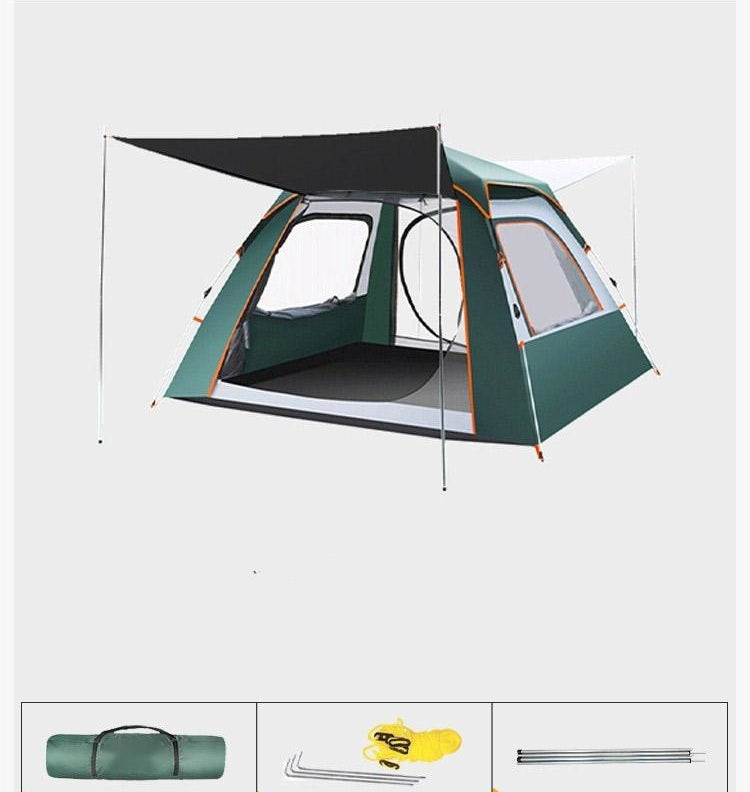 Foldable Automatic Thickening Sunscreen Wild Picnic Home Full Set Camping Tent - EDC Italia