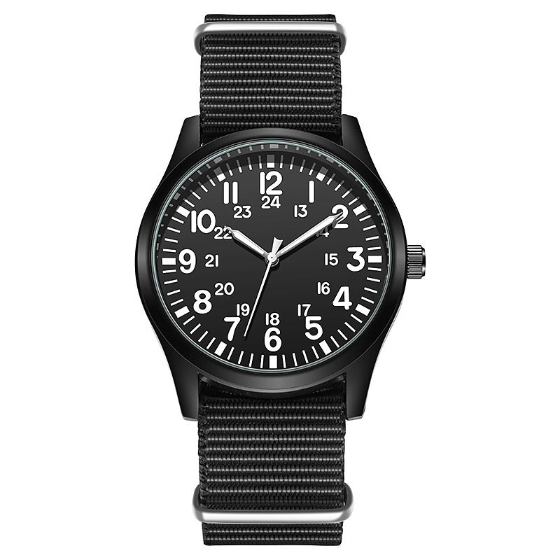 Nylon Strap Outdoor Sports Waterproof Military Watch Student