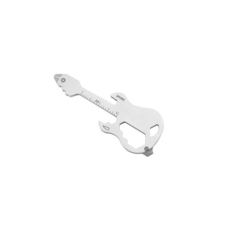 Guitar Fine Blanking EDC Tool Card Stainless Steel Portable