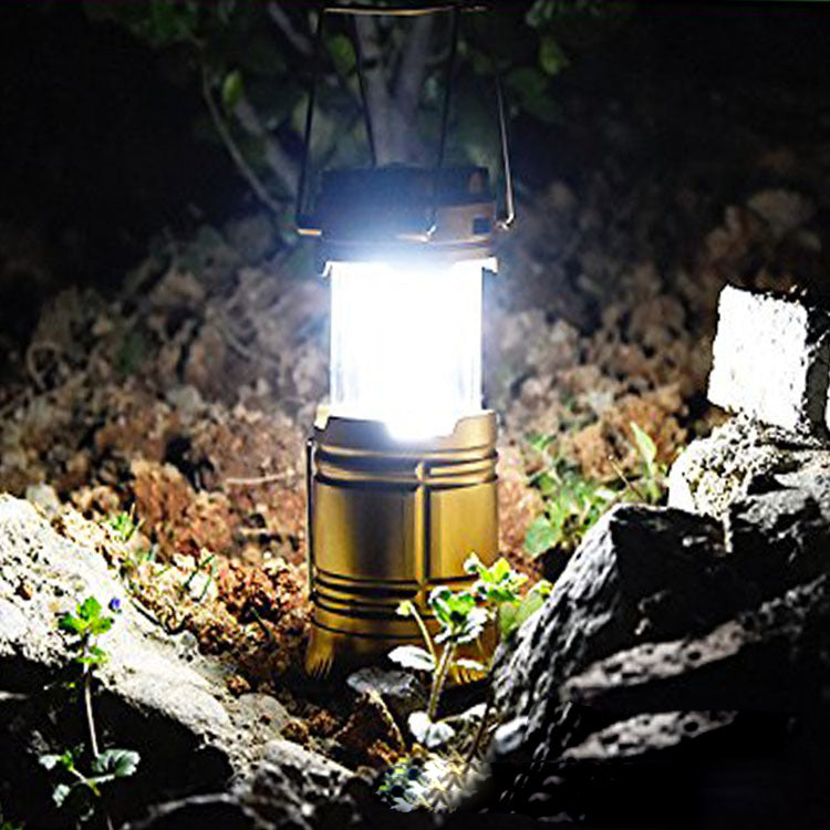 new solar charging type multifunctional telescopic camping lantern lantern outdoor camping tent lamp - EDC Italia