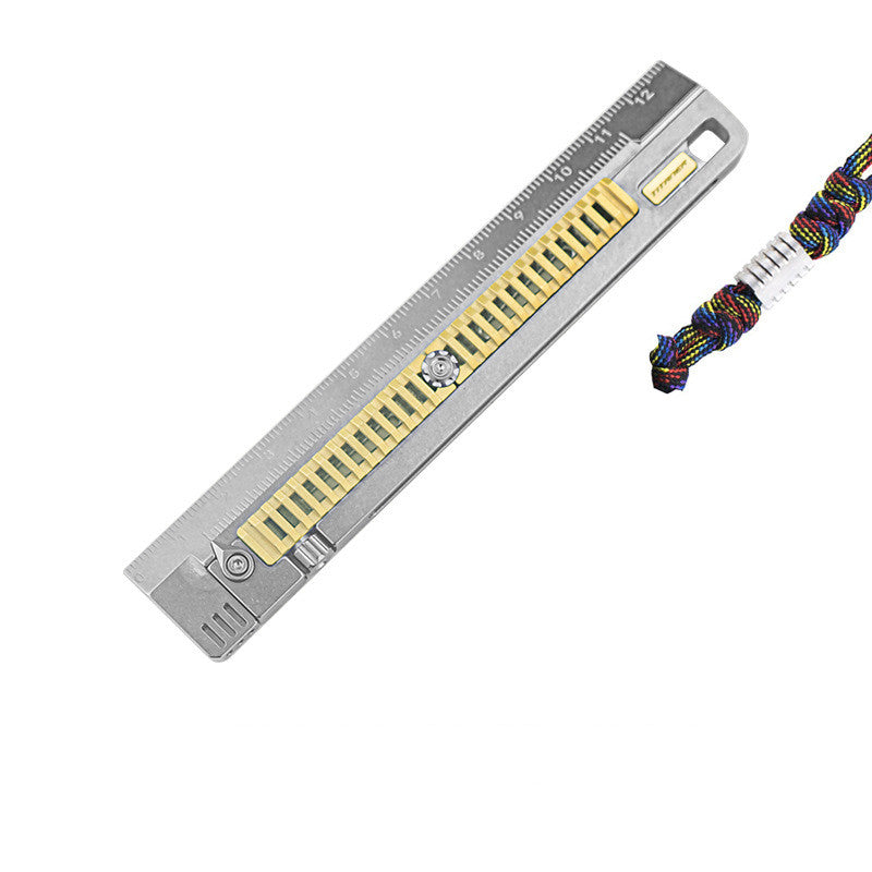 Titanium Alloy Edc Plays With Straight Ruler