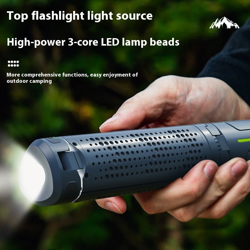 Multifunctional Rechargeable Three-leaf Bracket Camping Lantern - EDC Italia