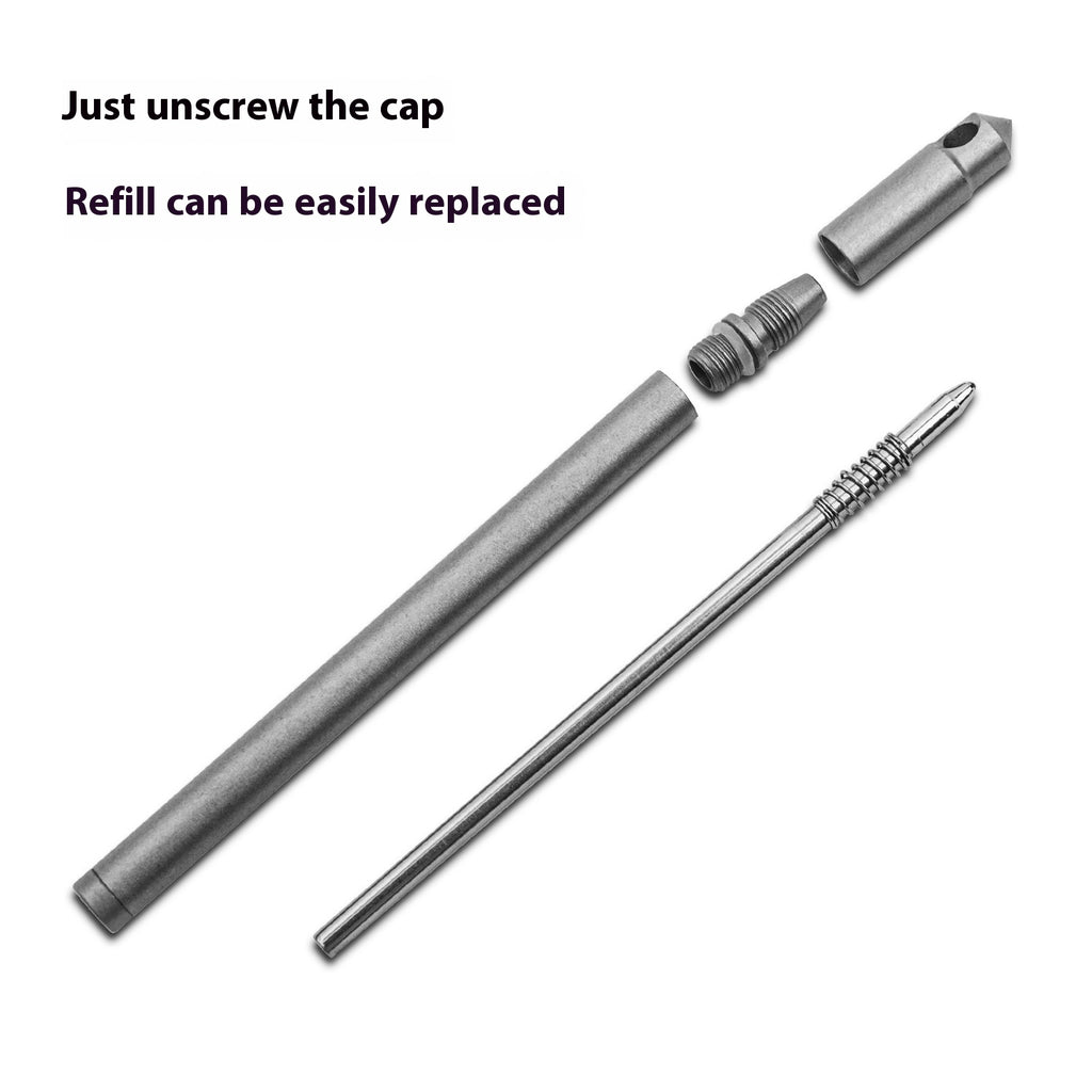 Mini Titanium Alloy EDC Portable Keychain Pen