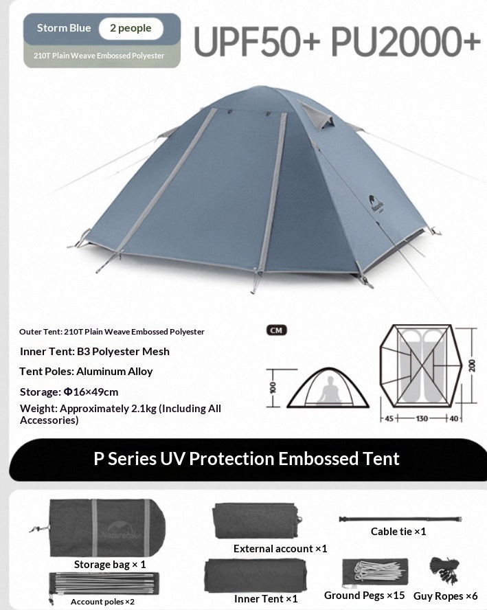 Single And Double Hiking Tent Ultra-light Outdoor Camping - EDC Italia