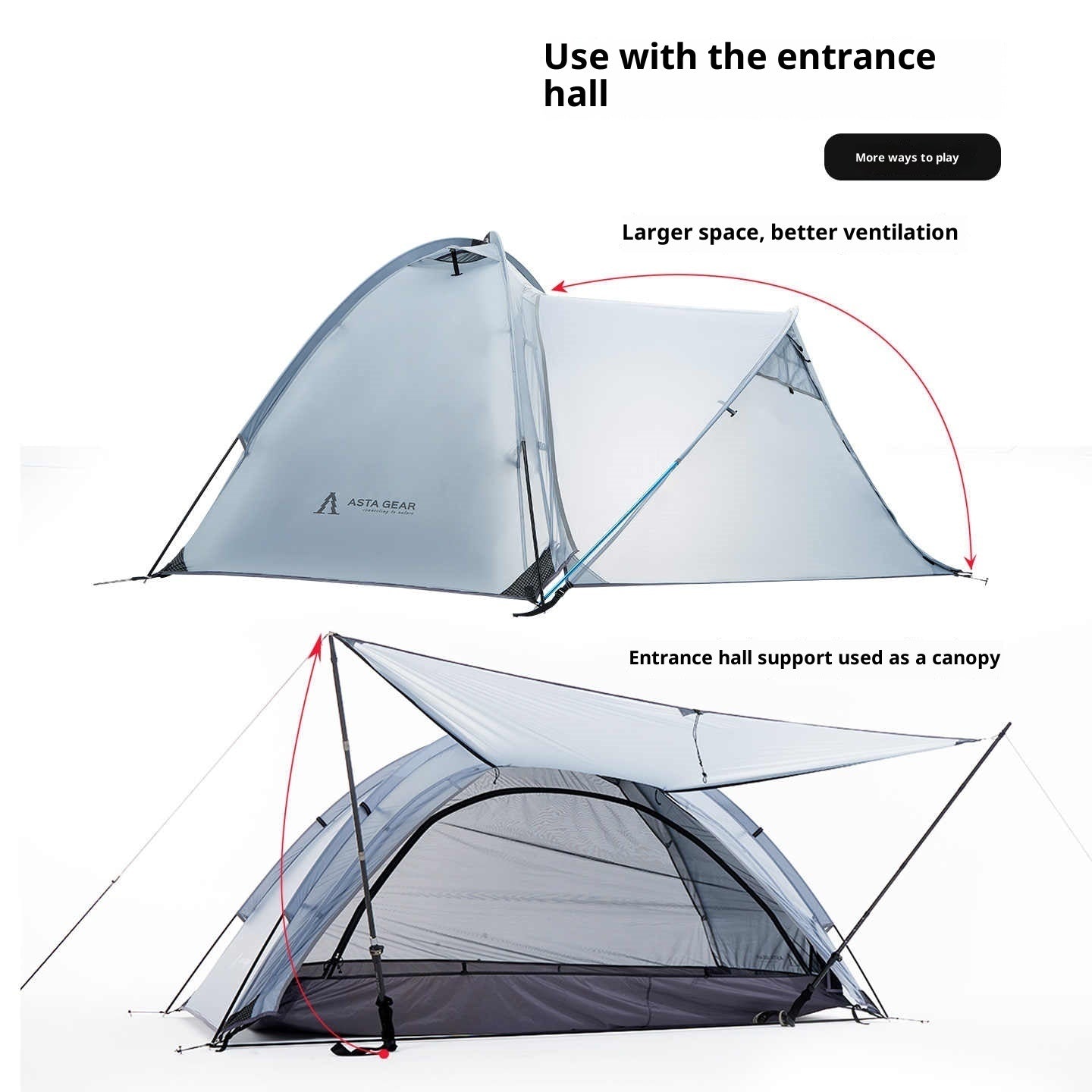 Outdoor Silicone-coated Single Ultra-light Rainproof Tent - EDC Italia
