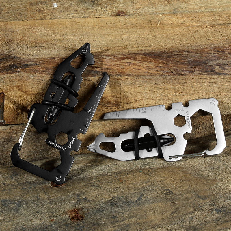 Multifunctional Tool Card Bottle Opener Wrench EDC Keychain Accessories