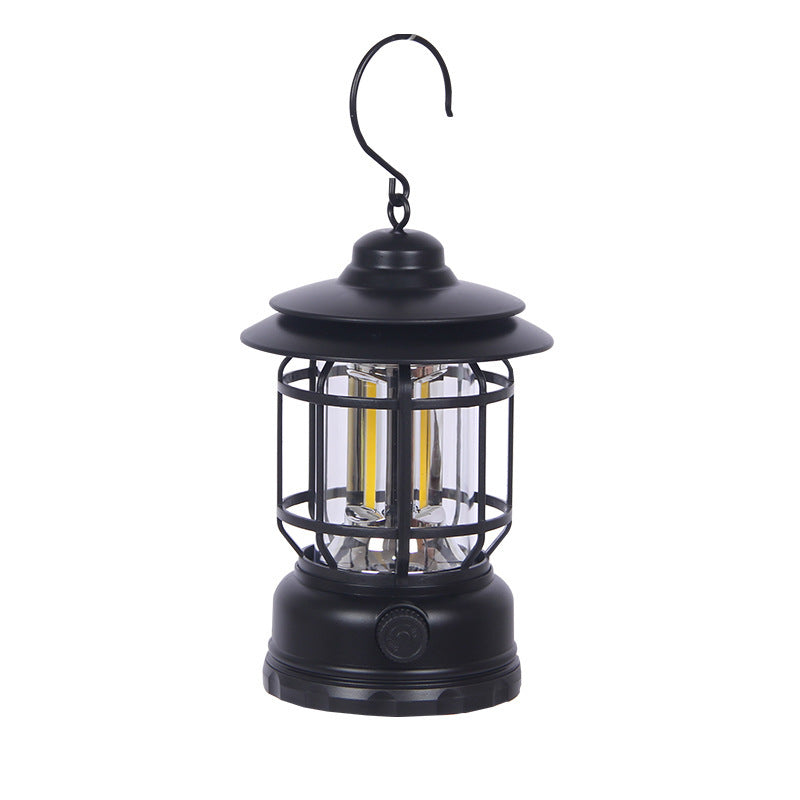 Outdoor Lamp Retro Revolving Lantern Camping Tent Lamp Camping Lamp Rechargeable Portable Lamp Atmosphere Lamp - EDC Italia