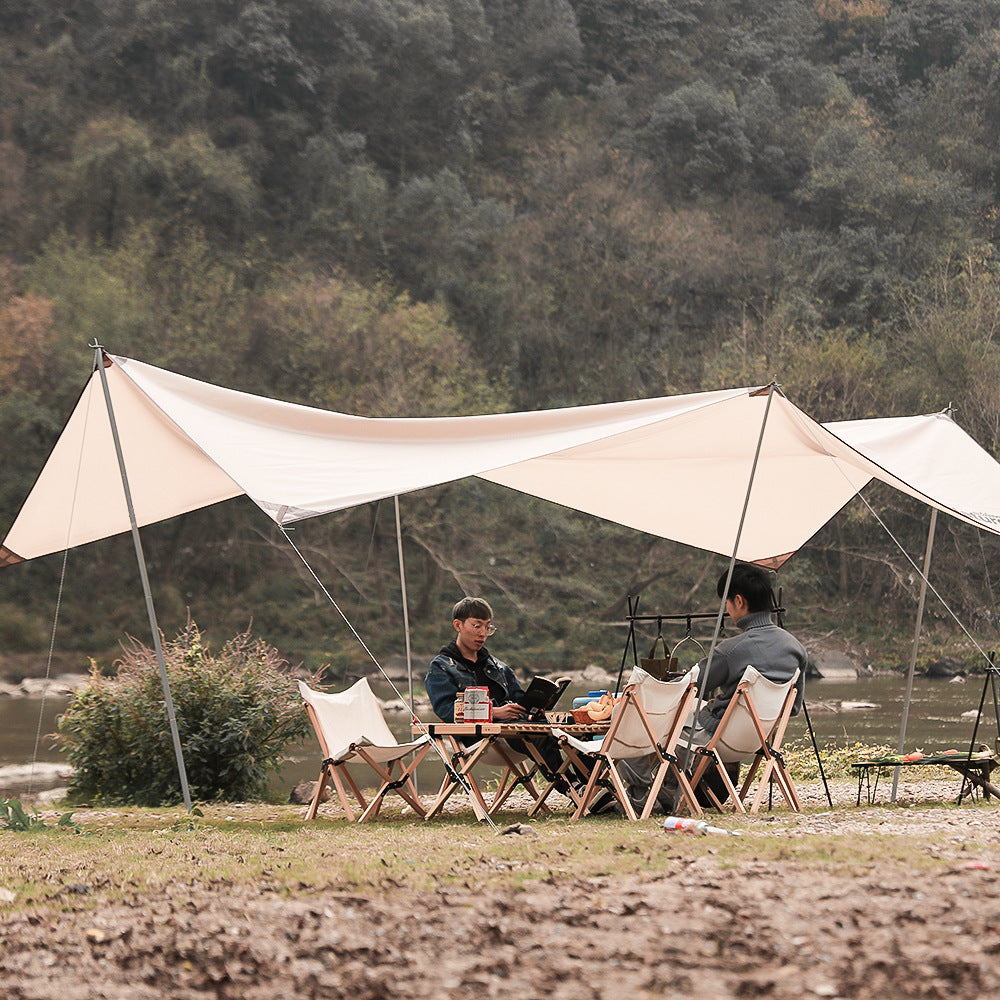 Outdoor Camping Aluminum Alloy Large Foldable Portable Clothes Drying Rack For Camping Travel Triangle - EDC Italia