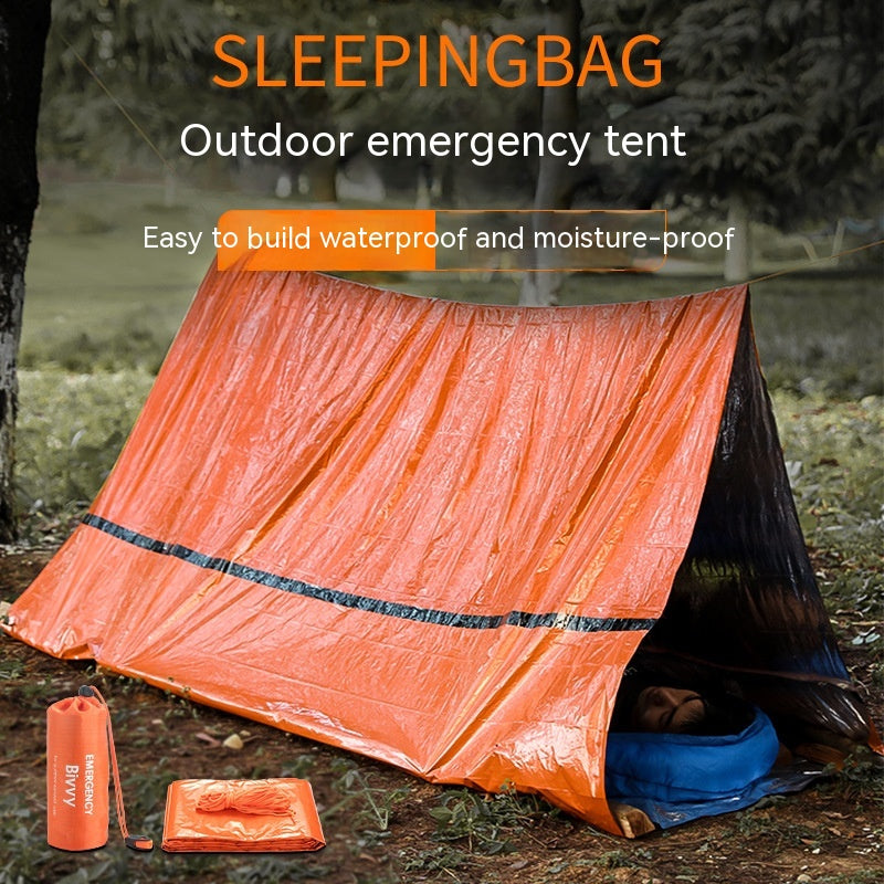 Portable Outdoor Disaster Relief Tent Camping Temporary Simple Sleeping Bag Warm Emergency Blanket - EDC Italia