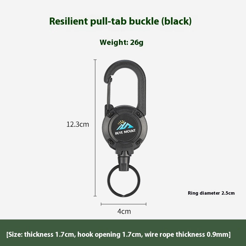 Outdoor Camping Tactical Easy Pull Retractable Buckle - EDC Italia
