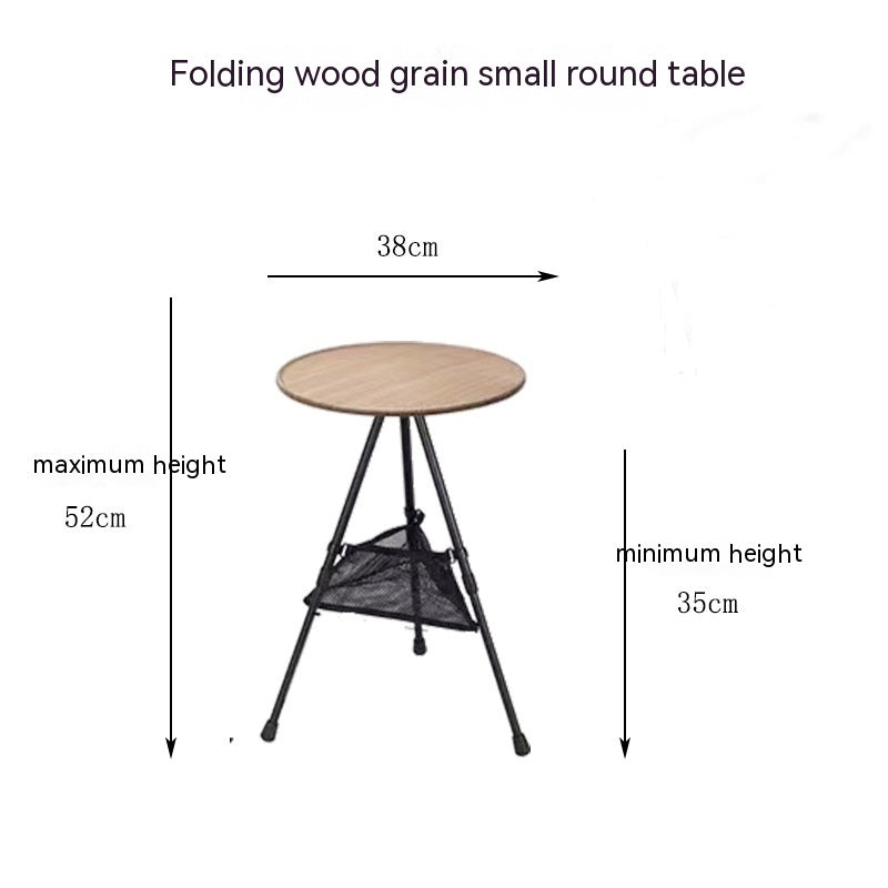 Outdoor Camping Folding Aluminum Alloy Tripod Table - EDC Italia