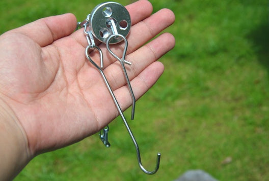 Compatible with Apple, Camping outdoor campfire tripod hanging pot picnic fire bracket aluminum alloy tripod camping supplies - EDC Italia