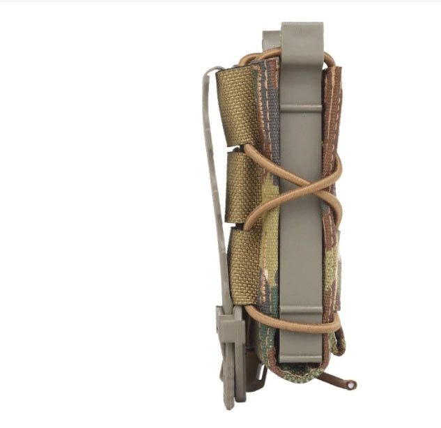 Real CS Tactical 9MM Elastic Functional Outdoor MOLLE Torch Tool Storage Waist Bag