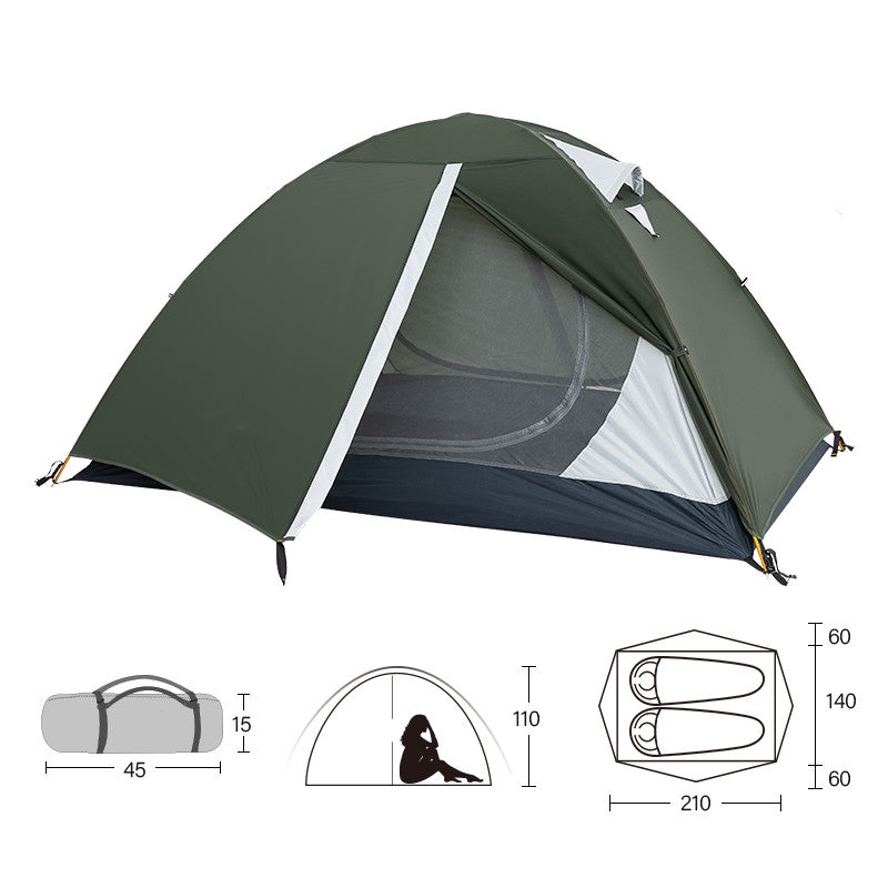 Double Tent Outdoor Double Waterproof Thickening - EDC Italia