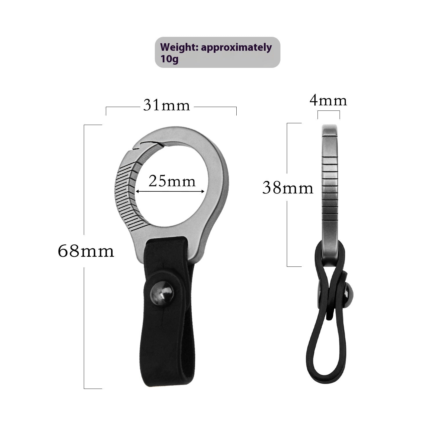 Titanium Alloy Keychain Car EDC Gadget