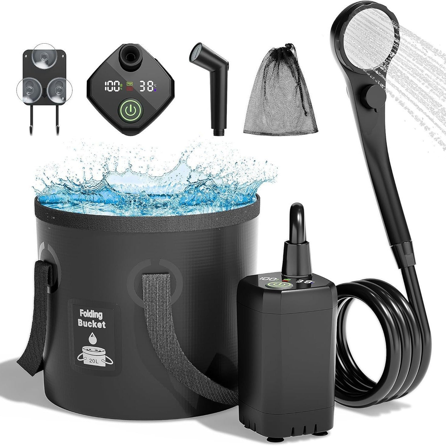 Outdoor Camping Car Wash Electric Shower - EDC Italia