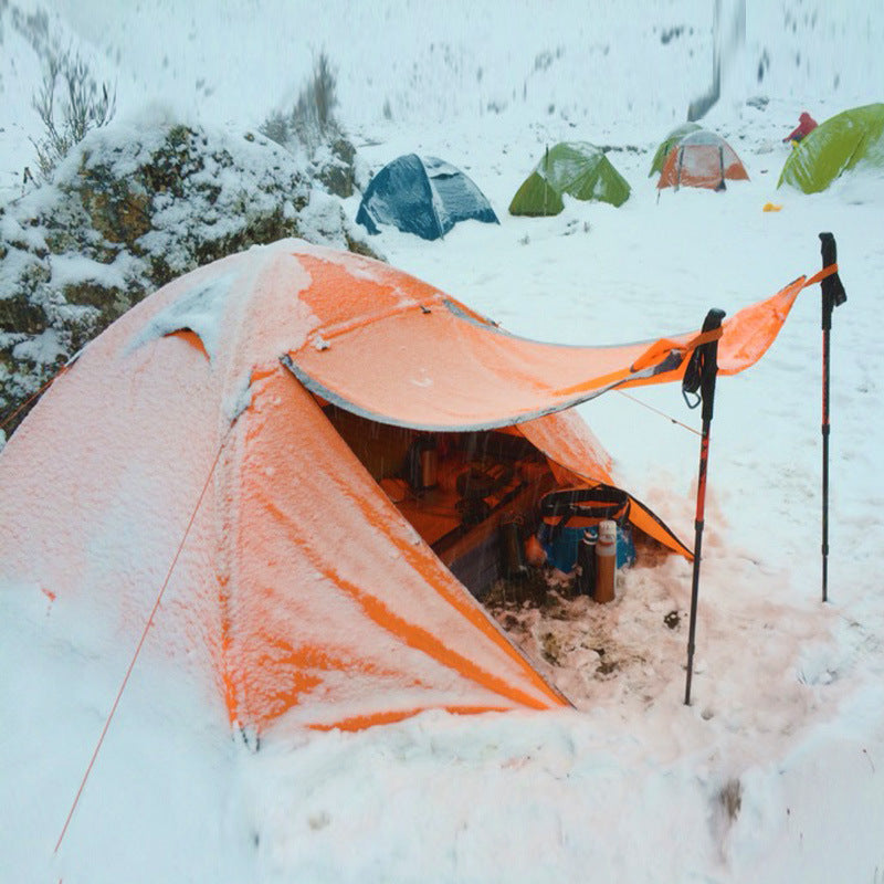 Camping Camping Tent Double Double Aluminum Pole Anti-storm Travel Camping - EDC Italia