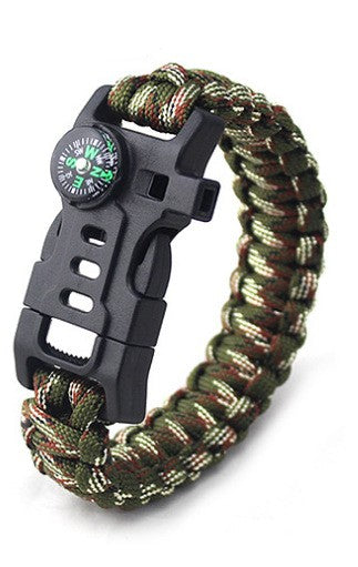 Outdoor Travel Equipment European And American Hot Sale Bracelet Round Handmade Parachute Cord Woven Survival Supplies Bracelet