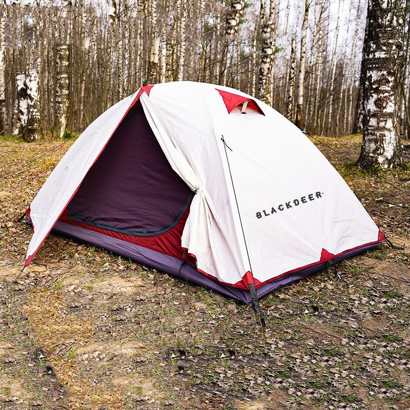 Outdoor Layer Storm-proof Wilderness Camping Hiking Travel Double Thickened Portable Four-season Hilly Tent - EDC Italia