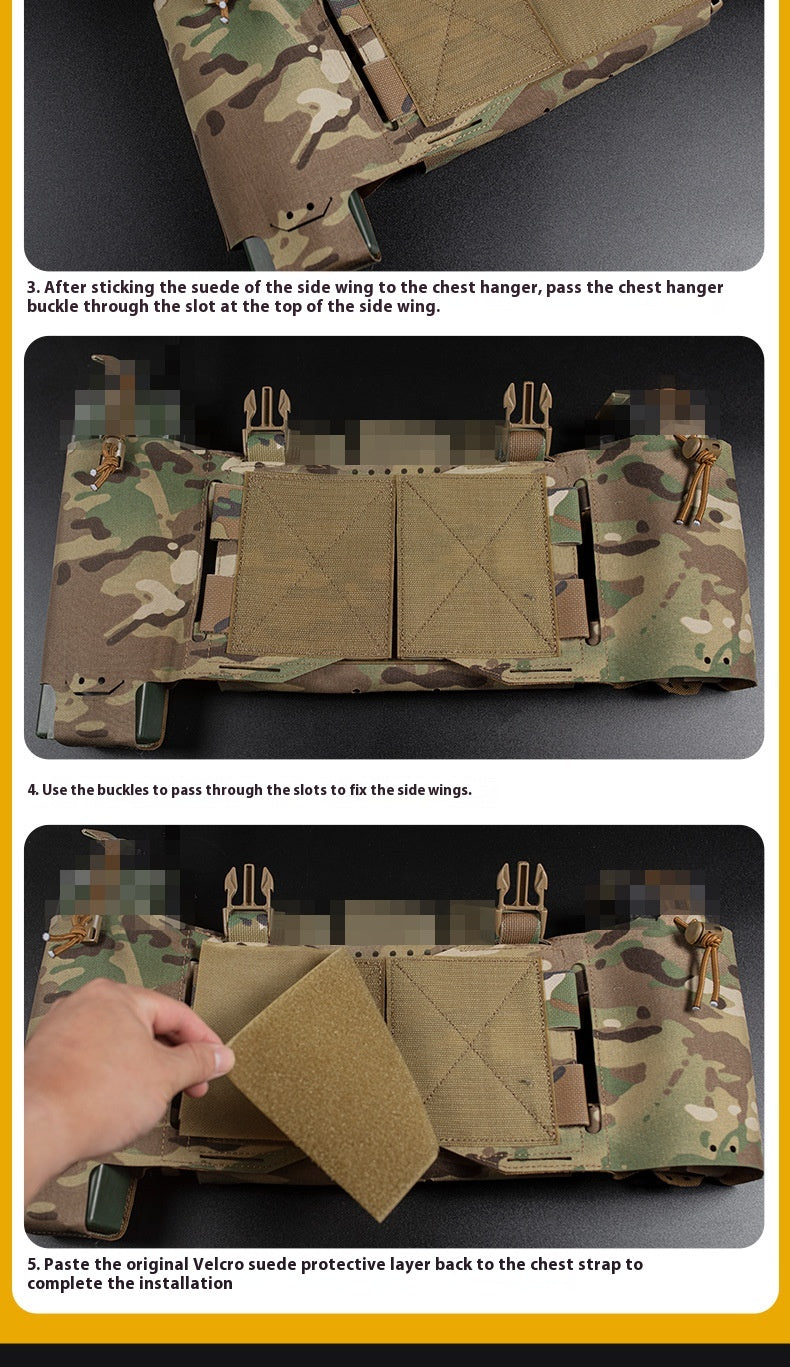 Tactical Chest Hook & Loop Quick Release Multifunctional Accessory Bag