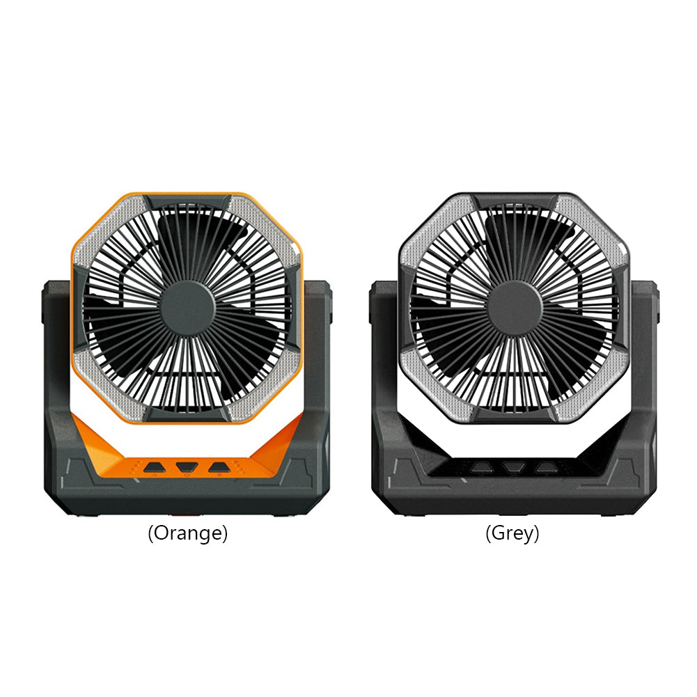 8000mAh Telescopic Wireless Electric Fan Outdoor Camping Fan USB Charging Portable Emergency Power Bank 4-speed Camping Supplies - EDC Italia