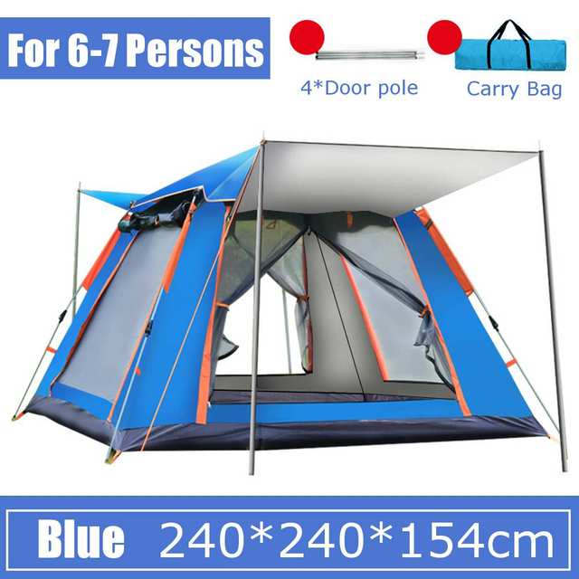Tent Outdoor Full Automatic Speed Opening Beach Camping Tent Rainproof Multi-person Camping - EDC Italia