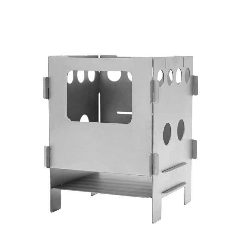 Pure Titanium Alloy Firewood Mountaineering Camping Stove - EDC Italia