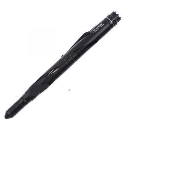 Tungsten Steel Tactical Defense Pen With LED Flashlight