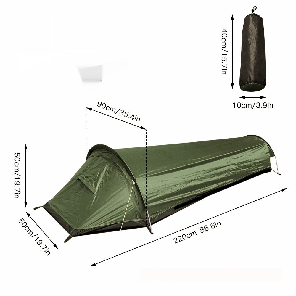 Outdoor Equipment Mountaineering Single 1 Person Wild Camping Small Sleeping Bag Tent - EDC Italia