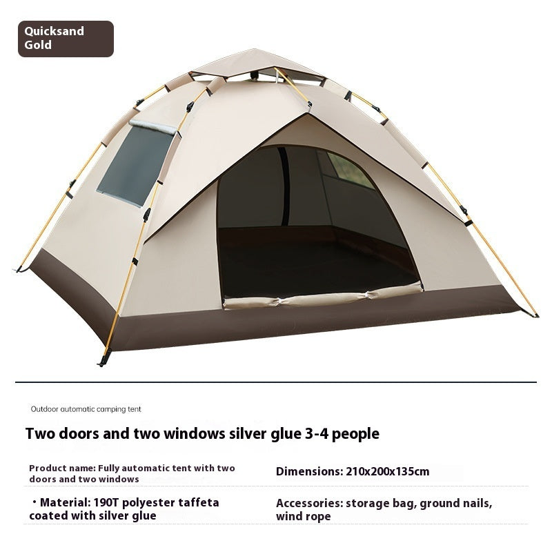 Silver Pastebrushing Sun-proof Portable Foldable Installation-free Outdoor Tent - EDC Italia
