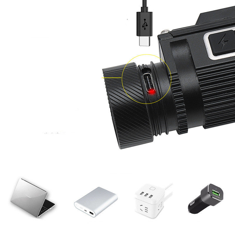 Household Simple Multifunctional Rechargeable Flashlight Headlight