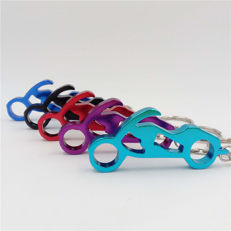 Multifunction Outdoor EDC Opener Motorbike Keychain Keyring
