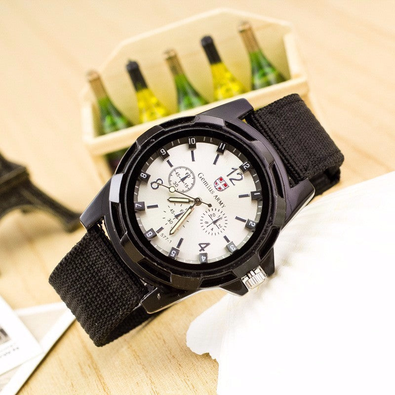 Nylon braided military watch