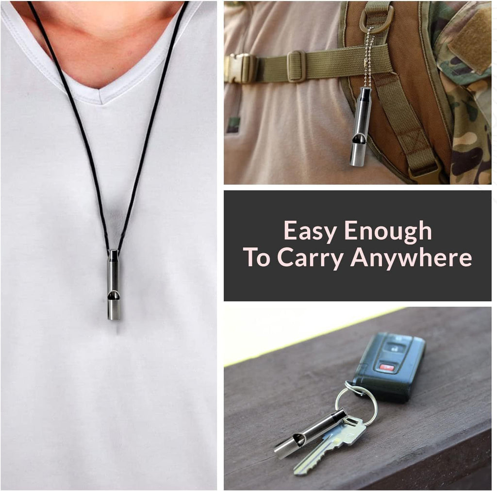Titanium Alloy EDC Whistle Men's Pendant