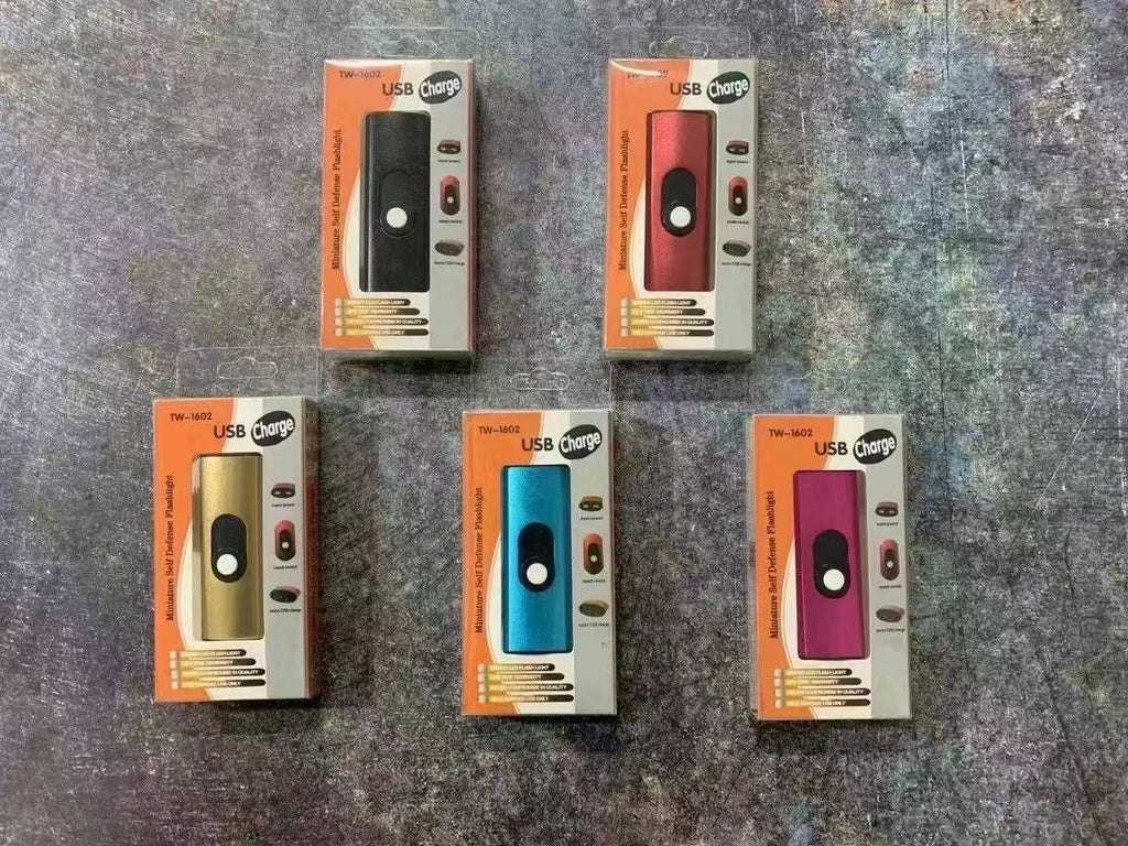 TW1602 Flashlight Keychain Pendant USB Charging