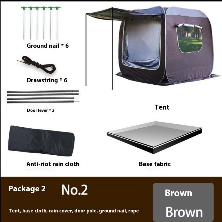 Fully Automatic Car Rear Extension Tent Free Of Construction - EDC Italia