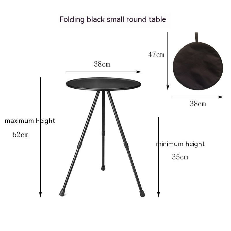 Outdoor Camping Folding Aluminum Alloy Tripod Table - EDC Italia